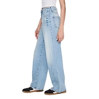 No Boundaries Women's Wide Leg Slouch Denim Jean