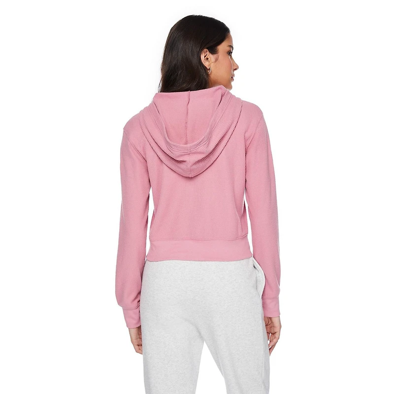 No Boundaries Women's Waffle Hoodie, Sizes XS-XXL