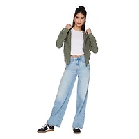 Haut à capuchon en tricot gaufré No Boundaries pour femmes