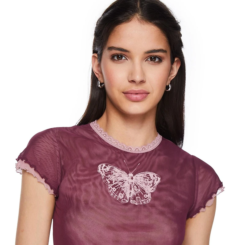 No Boundaries Women's Mesh Tee