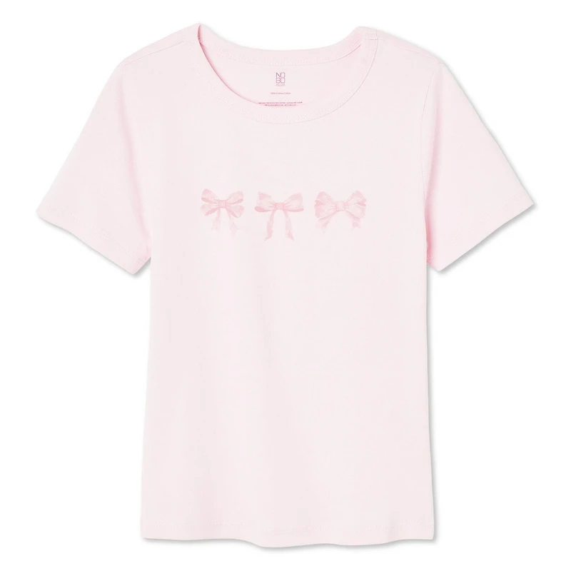 No Boundaries Women's Short Sleeve Baby Tee, Sizes XS-XXL
