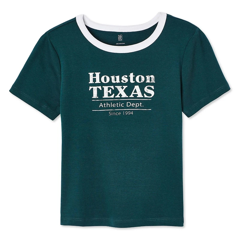 T-shirt bébé à manches courtes No Boundaries pour femmes Tailles TP–TTG