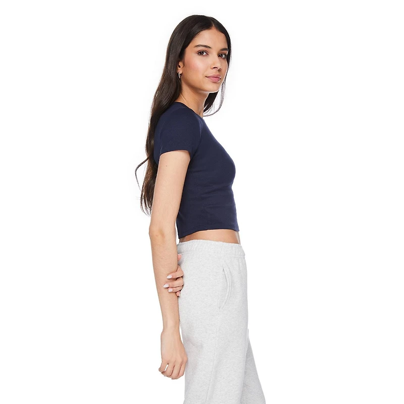 T-shirt bébé à manches courtes No Boundaries pour femmes Tailles TP–TTG