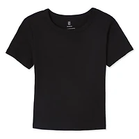 No Boundaries Women's Short Sleeve Baby Tee