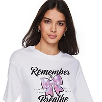 T-shirt surdimensionné No Boundaries pour femmes Tailles TP–TTG