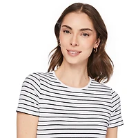 T-shirt côtelé à encolure ras du cou George pour femmes