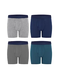 Wrangler Ensemble boxer en coton stretch pour homme Paquet de 4