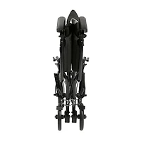 Fauteuil de transport léger en noir avec siège de 17 po de Drive Medical