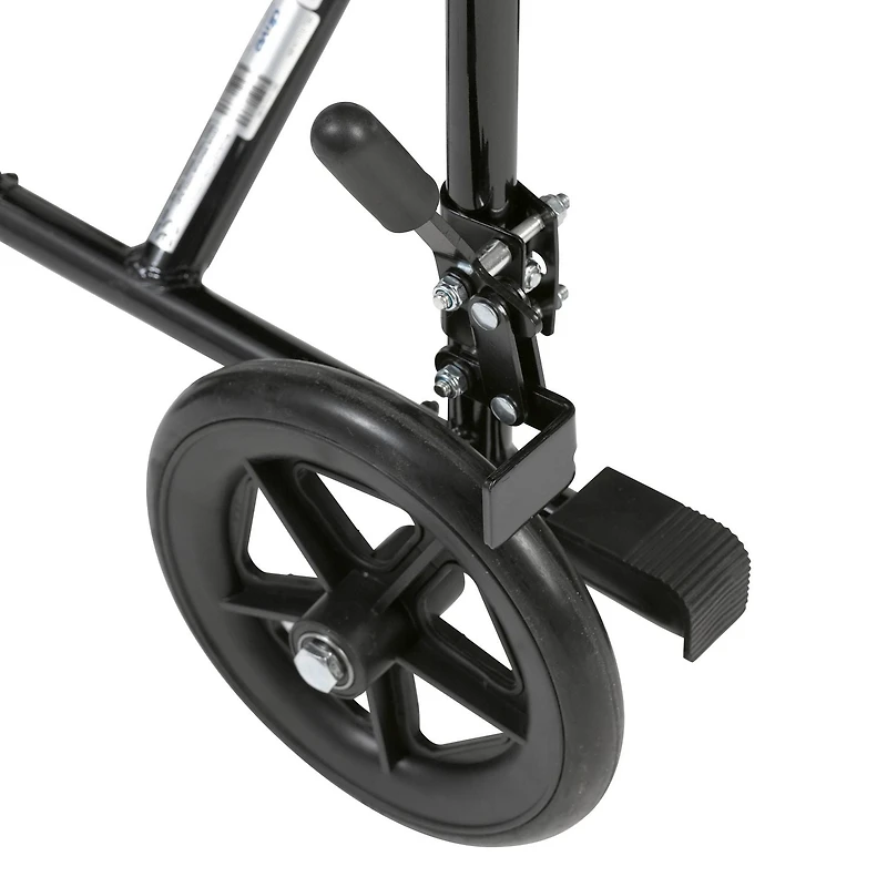 Fauteuil de transport léger en noir avec siège de 17 po de Drive Medical