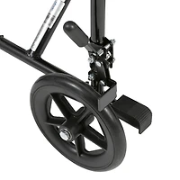 Fauteuil de transport léger en noir avec siège de 17 po de Drive Medical