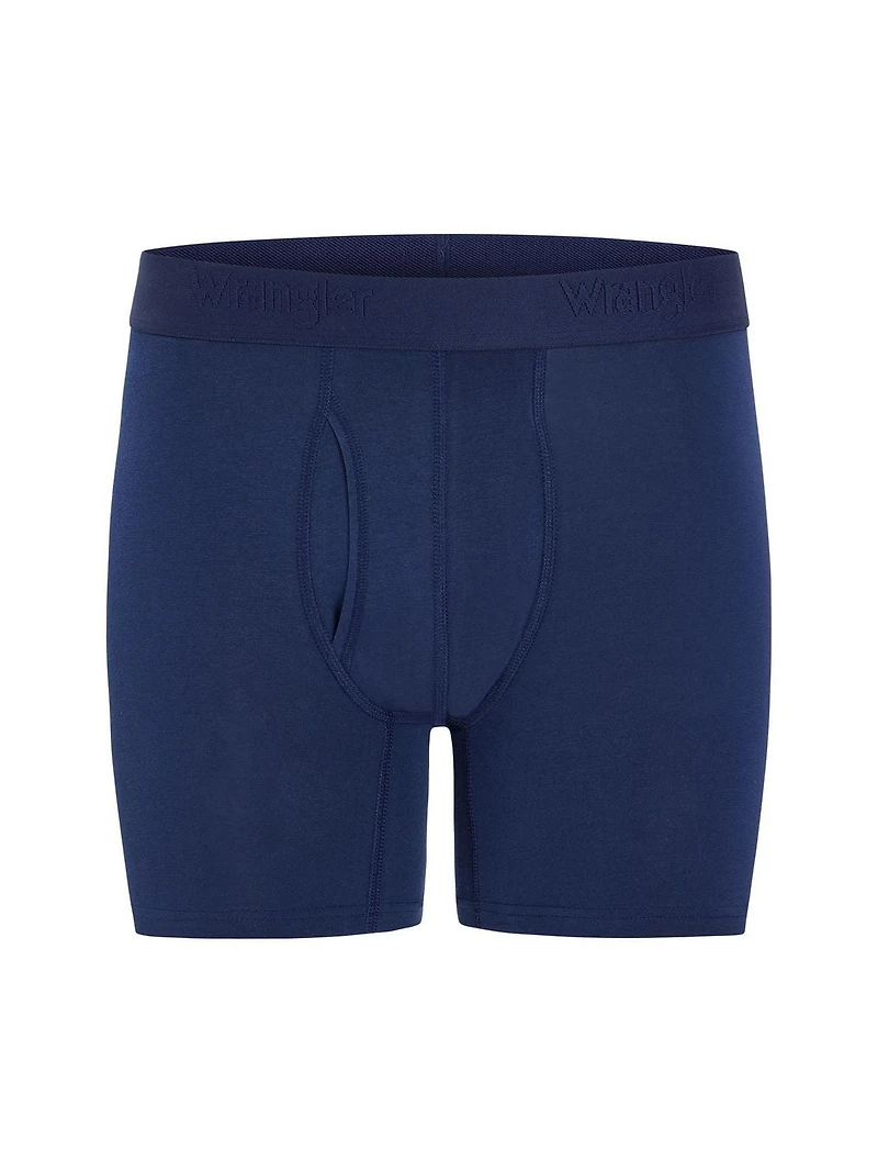Wrangler Ensemble boxer en coton stretch pour homme Paquet de 4