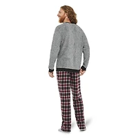 George Men's Plush Top and Microfleece Pant 2-Piece PJ Set