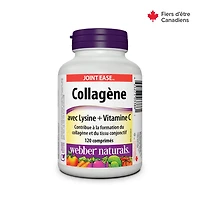 Webber Naturals® Collagène avec Lysine + Vitamine C 120 comprimés