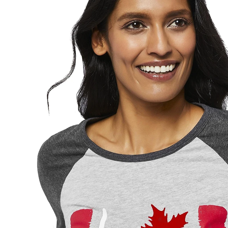 Love Ellen DeGeneres Raglan Baseball Flag Tee