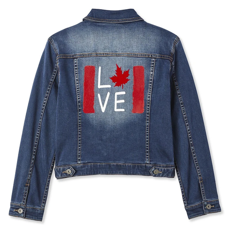 Love Ellen DeGeneres Women’s Flag Denim Jacket