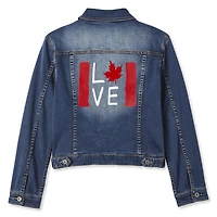 Love Ellen DeGeneres Women’s Flag Denim Jacket