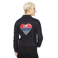 Love Ellen DeGeneres Women’s Heart Denim Jacket