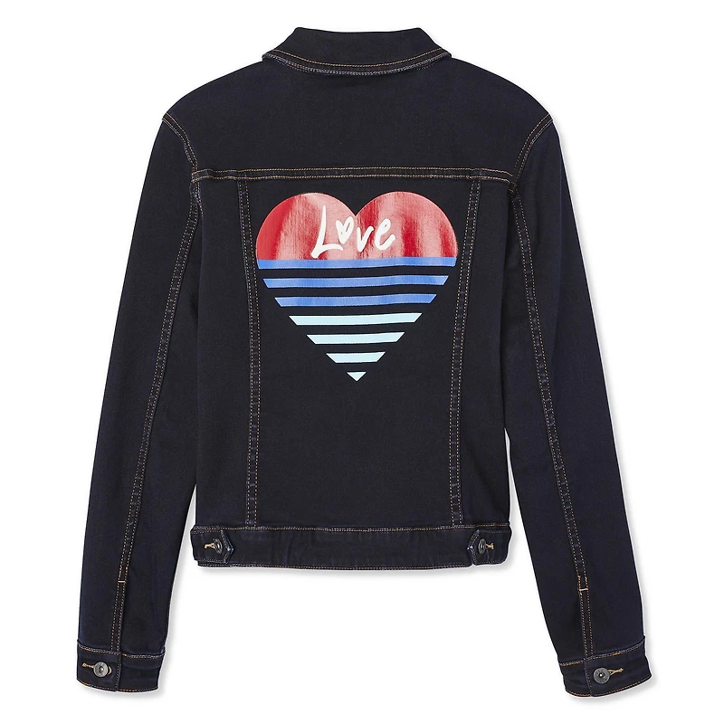 Love Ellen DeGeneres Women’s Heart Denim Jacket