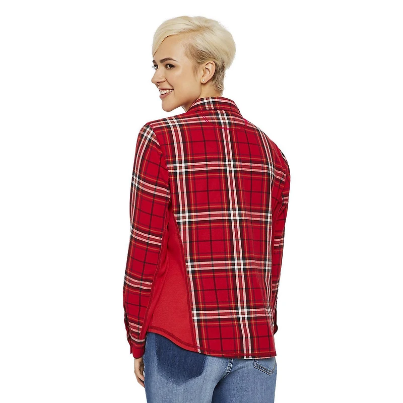 Love Ellen DeGeneres Women's Plaid Button-Down Shirt