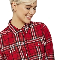 Love Ellen DeGeneres Women's Plaid Button-Down Shirt