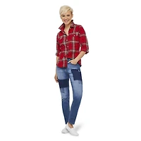 Love Ellen DeGeneres Women's Plaid Button-Down Shirt
