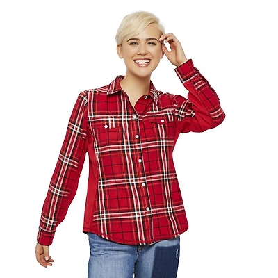 Love Ellen DeGeneres Women's Plaid Button-Down Shirt