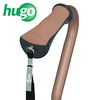 Hugo Cocoa Adjustable Quad Cane for Right or Left Hand Use, Small Base