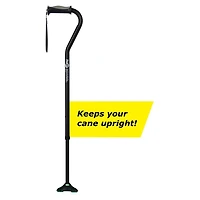 Hugo Ebony QuadPod Offset Cane with Ultra Stable Cane Tip