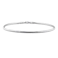 Miabella Sterling Silver Snake Chain Men's Bracelet
