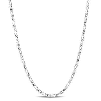 Miabella Sterling Silver Rope Chain Necklace