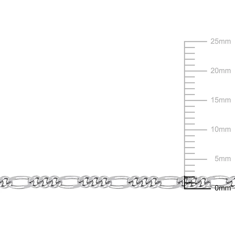 Miabella Sterling Silver Rope Chain Necklace