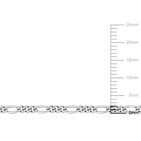 Miabella Sterling Silver Rope Chain Necklace