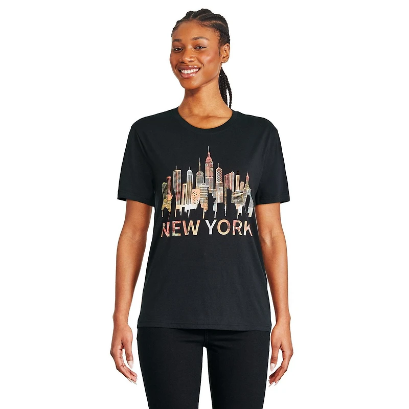 T-shirt coupe garçonne The Pink Closet pour femmes Tailles TP–TG