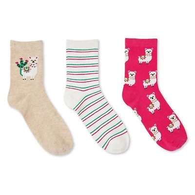 Lot de 3 paires de mi-chaussettes George pour femmes Pointures 6-10