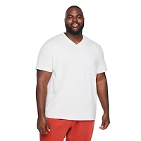 T-shirt extensible à encolure en V George Plus pour hommes