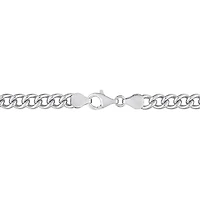 Miabella Sterling Silver Curb Link Necklace