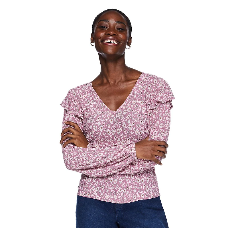 Chemisier à volants George pour femmes Tailles TP–TTG