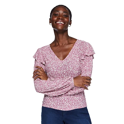 Chemisier à volants George pour femmes Tailles TP–TTG