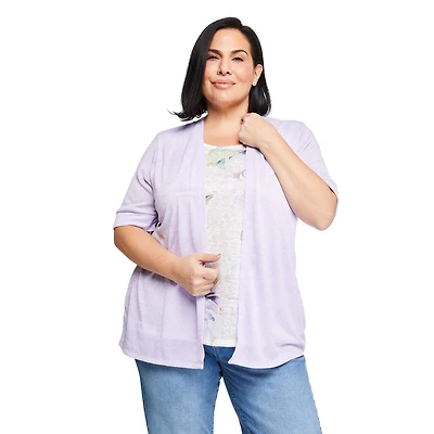 Haut trompe-l’œil en hacci Iyla Plus pour femmes