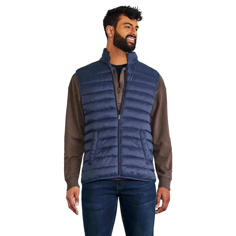 Doudoune compacte sans manches George pour hommes Tailles P-2XL