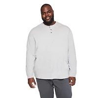 George Big Men's Long Sleeve Henley Tee