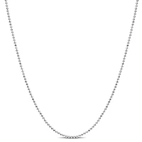 Miabella Sterling Silver Ball Chain Necklace