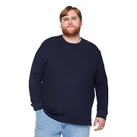 Chandail à encolure ras du cou en tricot gaufré George Plus pour hommes