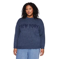 Chandail à encolure ras du cou George Plus pour femmes Tailles 1X-4X