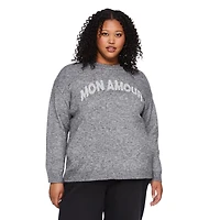 Chandail à encolure ras du cou George Plus pour femmes Tailles 1X-4X