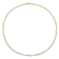 Collier trombone de Miabella en argent sterling plaqué or jaune 18K
