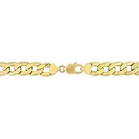 Bracelet en chaîne à maille plate pour homme de Miabella en argent sterling plaqué or jaune 18K