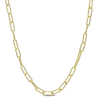 Collier trombone de Miabella en argent sterling plaqué or jaune 18K