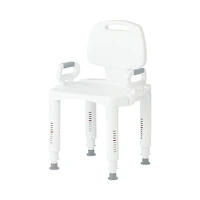 Chaise de douche Medline avec accoudoirs et dossier