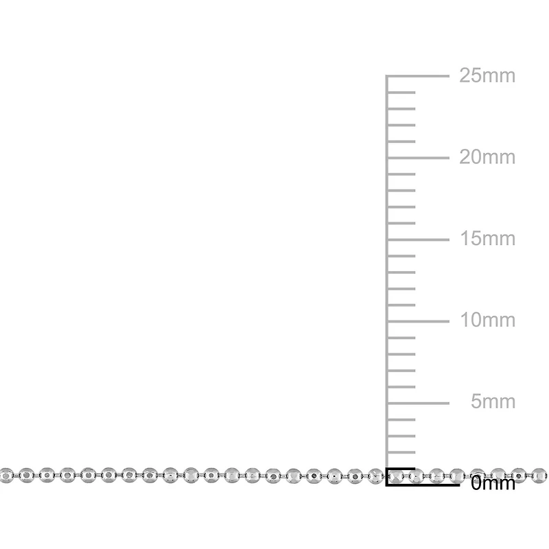 Collier en chaîne à bille de Miabella en argent sterling